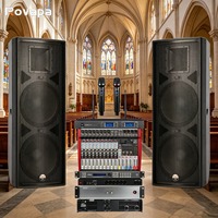 Système de sonorisation professionnel tout-en-un 15 pouces, haut-parleur pleine gamme, amplificateur de puissance, mixeur, micro sans fil, DSP pour utilisation en intérieur et en extérieur