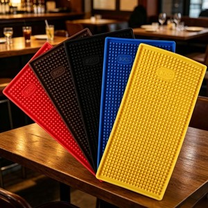 Solutions de Branding pour Distilleries et Brasseries – Tapis de Bar en PVC Bleu, Jaune, Noir, Rouge pour Vin, Bière, Cocktails avec Logo Personnalisé - Product Image 3