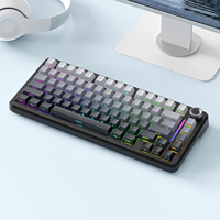 Keyboard Nirkabel TKL Ergonomis untuk Komputer PC, 2.4G, OEM ODM Custom, Harga Pabrik, Promo