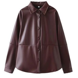 Femme rue <span class=keywords><strong>moto</strong></span> tenues femmes Y2K à manches longues vélo veste hanche paquet jupe courte costumes mode cuir Mini jupe ensembles - Product Image 4