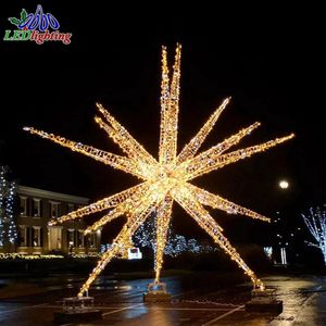 Lumière de paysage commerciale pour Noël, motif d'étoile <span class=keywords><strong>filante</strong></span>, <span class=keywords><strong>LED</strong></span> blanc chaud, étanche IP65, pour extérieur, centre commercial, parc - Product Image 1