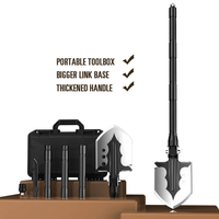 Ensemble de pelle multifonctionnelle d'extérieur pliante, outils de camping de voiture de table, ensemble de pelle de lampe de poche