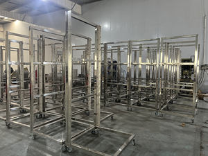 16 30 32 strati in acciaio inox carrello cibo piatti carrello bun pan panificio cremagliera per salsicce e carni - Product Image 4