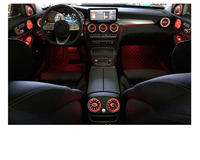 ICarsin pour Mercedes-Benz Classe C W205 X253 GLC : Amélioration de l'éclairage d'ambiance 64 couleurs, éclairage de ventilation avant et arrière pour voiture