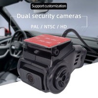 Enregistreur de conduite de véhicule CVBS 700TVL Caméra de voiture DVR à double objectif avec caméra de tableau de bord pour taxi