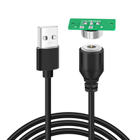 Shenzhen como usable 2 pines Usb magnético Pogo Pin conector cargador Cable