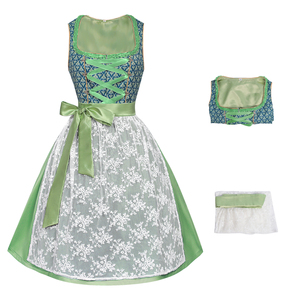 Abiti Tradizionali Tedeschi Dirndl per <span class=keywords><strong>Donna</strong></span>, Costumi Autentici Bavaresi per Oktoberfest - Product Image 4