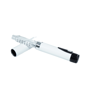 OEM White 60U V2 Aluminum Reusable Skin Care <b>Pen</b> for 3ml Cartridge Eco Friendly Accurate Dosing <b>Refillable</b> Peptide Applicator - Product Image 1
