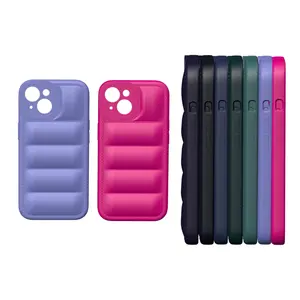 For IPhone 15 Pro Max 3D Down Jacket Case TPU Liquid Silicone Shockproof And Drop-proof Phone Case For IPhone 15 Series