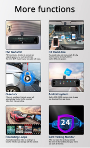 4G אנדרואיד 9.0 לרכב מצלמת ניווט GPS HD 720P מקליט וידאו לוח מחוונים DVR אפליקציית WiFi ניטור מרחוק עם 4 מצלמות - Product Image 6