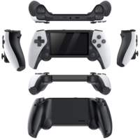 Console de jeu portable M25 Kids avec écran IPS de 4,3 pouces, jeux classiques 3D, système EmuELEC 64 Go, processeur quadricœur