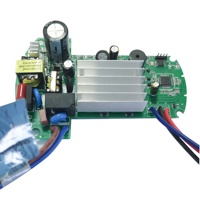 Kit contrôleur de ventilateur de plafond OEM BLDC haute tension haute puissance facteur logiciel carte PCBA AC DC 90V 300V 40W avec télécommande RF