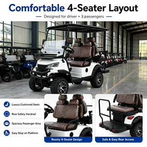 Carrito de Golf Eléctrico <span class=keywords><strong>Boka</strong></span> Todoterreno de 4 Plazas, Motor de CA de 3500W, Suspensión Independiente, Certificado CE - Product Image 2
