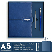 Coffret Cadeau Luxe Carnet et Stylo Personnalisable avec Logo – Journal Créatif Culturel pour Récompense d'Employés d'Entreprise et Ensembles de Carnets pour Clients