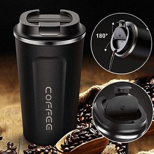 Gobelet de voyage isotherme en acier inoxydable à double paroi réutilisable de 12 oz au design minimaliste, avec couvercle en céramique et logo personnalisé - Product Image 2
