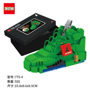 Kit membangun dan menampilkan Sneaker <span class=keywords><strong>DIY</strong></span> Mini blok bangunan sepatu basket Sneakers mainan membangun bata Set - Product Image 6