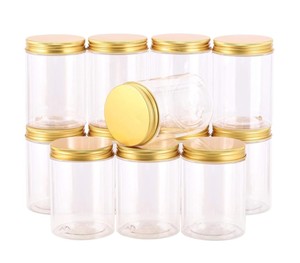96 Mini Barattoli In Plastica 85g Con Coperchio, Etichette Kraft E Spago, Per Marmellate, Spezie E Bomboniere