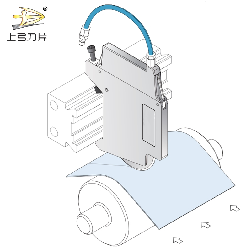 Промышленный режущий станок, пневматический режущий нож