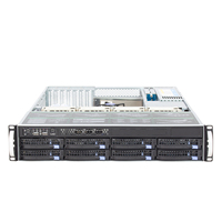 Venta caliente de alto rendimiento escalable 2U 8-Bay Rack Server Xeon 6133 4210 800W-1200W Computadora SATA SAS SSD U.2 NVME RAID 800W 1200W