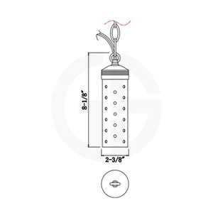 Nuovo Modulo per Illuminazione Esterna a Bassa Tensione 10-15V, Lampada Sospesa in Ottone, Lampadario a Catena per Esterni, Illuminazione Paesaggistica, Lampada Pendente per Alberi - Product Image 3