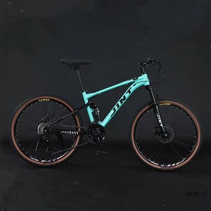 Bicicletta MTB di Alta Qualità 26 Pollici, Sospensione Completa, 24/<span class=keywords><strong>27</strong></span>/30 Velocità, Freni a Disco in Acciaio al Carbonio con Pedali Standard - Product Image 5