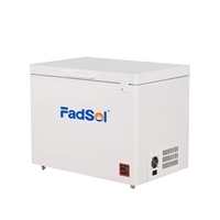 Réfrigérateur et congélateur coffre solaires sans givre 208L DC12V/24V avec panneau solaire et batterie pour usage extérieur, camping-car et domestique