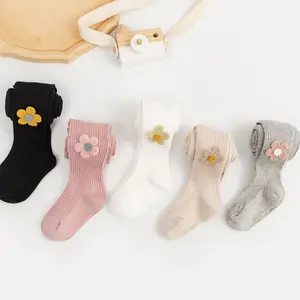 Chaussettes pour enfants, petites filles, chaussettes personnalisées pour bébé, tricot torsadé, collants en coton, Leggings, pantalons, collants pour bébé