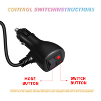 Pièces détachées automobiles Barre lumineuse LED multifonctionnelle RVB Barre lumineuse stroboscopique d'avertissement avec ventouses pour camion tout-terrain 12V 30V