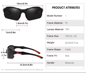 Gafas de Sol Deportivas Polarizadas Unisex Ligeras Personalizadas, Protección UV400, Gafas de Ciclismo Modernas para Hombres, Mujeres y Niños, Venta al Por Mayor para Actividades al Aire Libre - Product Image 2