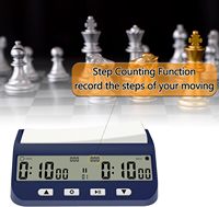 Minuteur d'échecs numérique 5-en-1 multifonction portable professionnel pour compétition, étanche, grand format