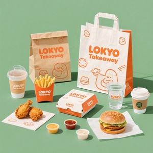 Pour LOKYO papier d'emballage de restauration rapide personnalisé Solution de vente en gros pour Hotdogs Tacos Burgers frites pliées «dossiers» <span class=keywords><strong>St</strong></span> - Product Image 5