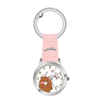 Montre ODM décorative 2026 Virtue Kids avec bracelet en cuir, boîtier en alliage et motif ours mignon, fournisseur, cadeau pour étudiant