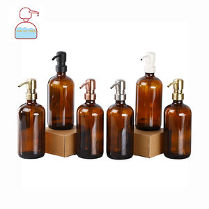 YYF - Dispensador de Jabón Líquido de Acero Inoxidable de 400 ml, Botella de Vidrio para <span class=keywords><strong>Champú</strong></span> Personalizada de 28 oz - Product Image 1