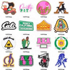 Abalorios para sandalias de verano, de PVC blando, con temática 'Black Girl Magic' (BGM), para zuecos, accesorios para mujer, personalizados y económicos - Product Image 6