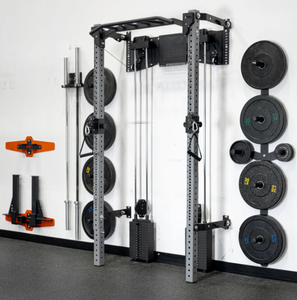 Stazione di Allenamento Multifunzione a Parete in Acciaio Inox Pieghevole <span class=keywords><strong>per</strong></span> Cross Fit, Uso Domestico ed <span class=keywords><strong>Esercizi</strong></span> di Squat - Product Image 4