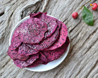 Bulk Suikervrij Zacht Gedroogd Ad 0.7Mm Plak Rood Dragon Fruit Lenig Zoet Gezond 100% Natuurlijk Prebioticum Gemaakt In Vietnam