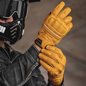 MOTOWOLF 2025 Nouveaux gants de café en cuir de protection pour moto de course - Product Image 2