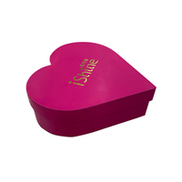 Boîtes cadeaux rigides en forme de cœur pour mariage et Saint-Valentin, impression personnalisée de luxe