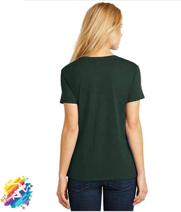 Custom Printing and Embroidery Logo Women Organic Cotton T shirt 2026 - Product Image 5