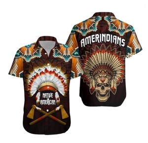 Camiseta personalizada estilo Papúa Nueva Guinea <span class=keywords><strong>Hunter</strong></span> Rugby Relaxlines Camisa hawaiana Fabricantes Directo Camisas de manga corta con botones - Product Image 3