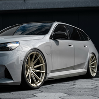 Jantes forgées SRD en or brillant à rayons multiples et concaves profonds de 18, 19 et 20 pouces, 5x112 5x120, pour BMW Audi