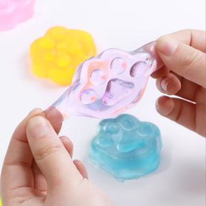 Jouets Mochi Squishy Patte de Chat en Cristal, Mini Jouets Kawaii en Gros à Presser pour les Fêtes d'Enfants, Mochis Anti-Stress pour Filles - Product Image 3