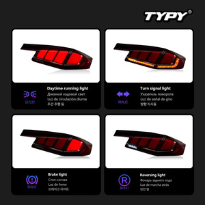 ไฟท้ายทรง FL4/5 สำหรับ Civic Hatchback รุ่นที่ 11 ของ TYPY พร้อมไฟเลี้ยวแบบ Mugen Infinite Glow - Product Image 4