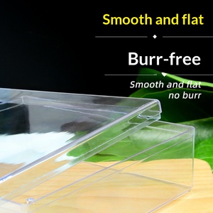 Thick Wall Clear <b>Square</b> PS <b>Plastic</b> Storage Box High Transparent 1800ml <b>Container</b> For Dried Food Candy Gift Packing - Product Image 2