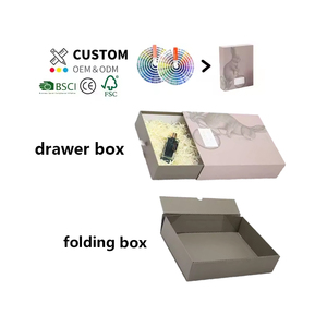 Biểu Tượng Tùy Chỉnh In Quà Tặng Giấy Bao Bì Hộp Thân Thiện Với Môi Giấy Quà Tặng Ngăn Kéo Hộp Giấy Cho Quần Áo - Product Image 4