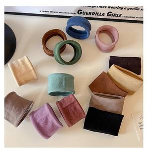 Nueva corbata ancha de alta elasticidad súper suave para mujer, banda para el cabello multicolor simple sin costuras - Product Image 2