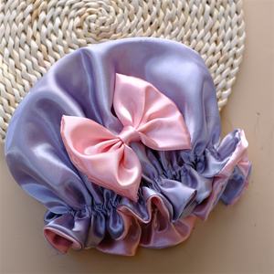 Vente en gros <span class=keywords><strong>de</strong></span> <span class=keywords><strong>bonnet</strong></span> <span class=keywords><strong>de</strong></span> <span class=keywords><strong>nuit</strong></span> en satin réversible à double couche, turban <span class=keywords><strong>de</strong></span> <span class=keywords><strong>nuit</strong></span> avec nœud papillon, <span class=keywords><strong>bonnet</strong></span> <span class=keywords><strong>de</strong></span> <span class=keywords><strong>nuit</strong></span> pour bébé fille - Product Image 5