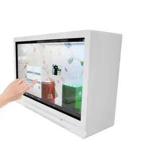 43英寸楼常设 android 广告数字标牌和显示器触摸屏液晶透明盒