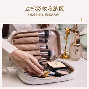 Sac à cosmétiques en cuir PU en forme de nuage Niceland Daily, grande capacité, imperméable, couleur unie, portable, étui à maquillage à main - Product Image 5