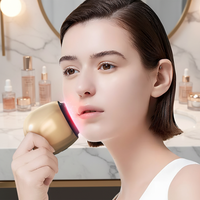 Appareil facial, 2 modes de luminothérapie rouge et bleue pour le visage et le cou, masseur facial pour le soin de la peau, cadeaux parfaits